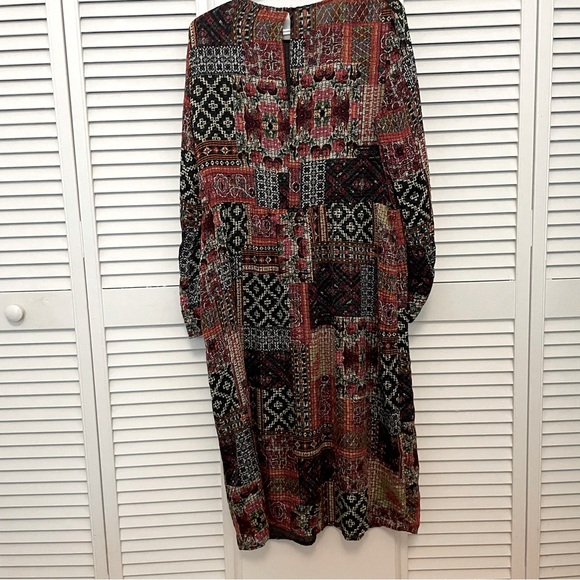Zara Patchwork Dress size L - Picture 4 of 4